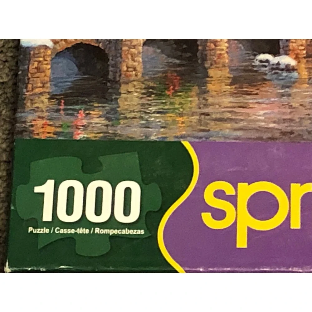 Springbok Puzzle - NEW - Heaven On Earth -  Snow - Town- 1000 pieces - Complete